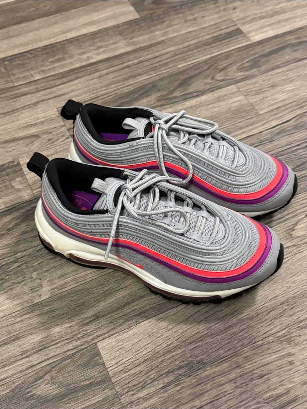 Nike Air Max 97 Pink Purple Stripe sneakers women’s sz 6.5